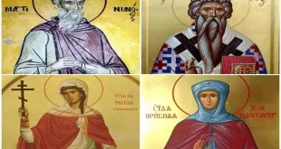 Преп. Мартиниан. Св. Евлогий, архиепископ Александрийски. Преп. Зоя (Живка) и Фотина (Светла)