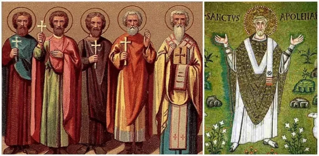 Св. мчци Трофим, Теофил и другарите им. Св. свщмчк Аполинарий, еп. Равенийски